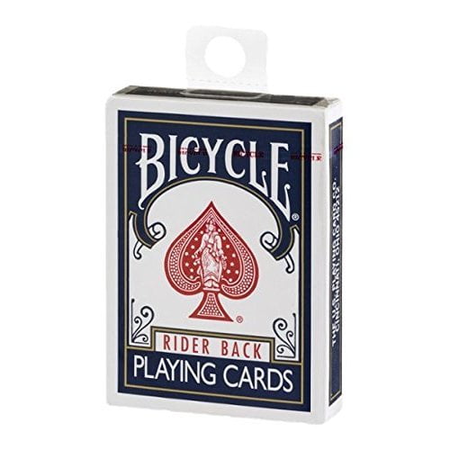 6 DECKS BICYCLE RIDER BACK BRIDGE SIZE 3 BLUE 3 RED BOX CASE PLAYING CARDS NEW